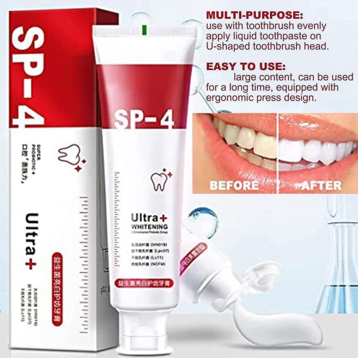 SP4 Probiotic Teeth Whitening & Fresh Breath Toothpaste
